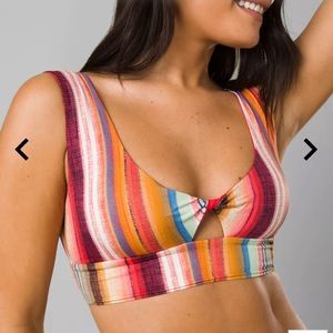 NWT PrAna Under the Palms Swimsuit Top Size L